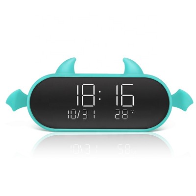 New Design Home Decoration Desktop LED Electronic Calendar Snooze Digital Alarm Clock with Usb Phone Charger