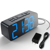 Custom Large LED Display Remote Control Digital FM Radio Talking LED Alarm Clock with usb charger