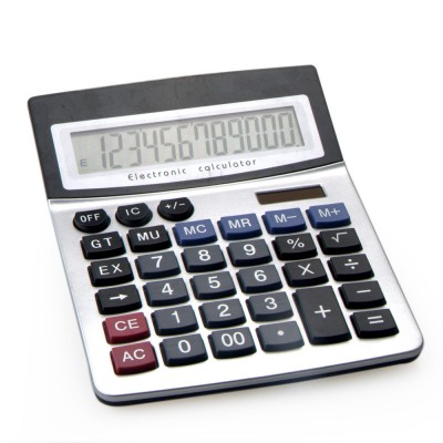 HY-2769 Good Product Plastic 12 Digits Battery Solar Calculator in for Office