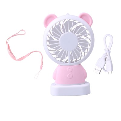 Hanyu New Product Animal Cute Dharma Bear Mini Electric Hand or Table Fan