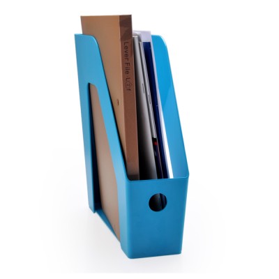 China Good Product Office Desk Top Business Stationery Colorful Plastic Box File Holder