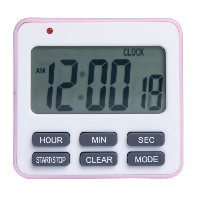 New Product Recommend Countdown Alarm Timer Clock Square Kitchen Timer with LED Flash