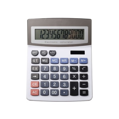 Office Table Business Tool Dual Power Calculatrice Big Display 12 Digits HY-2766